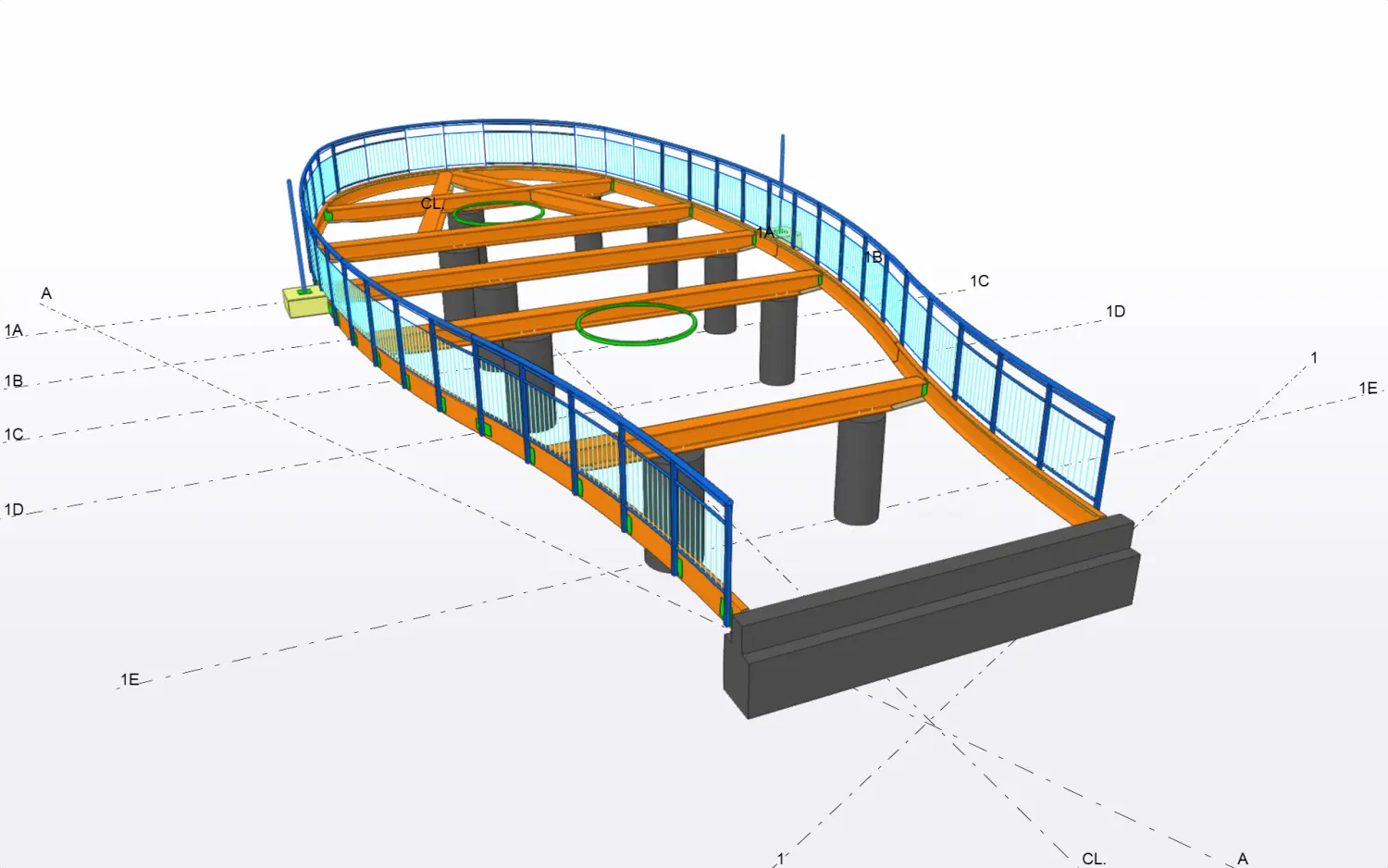 Olive Street Park — model view 7