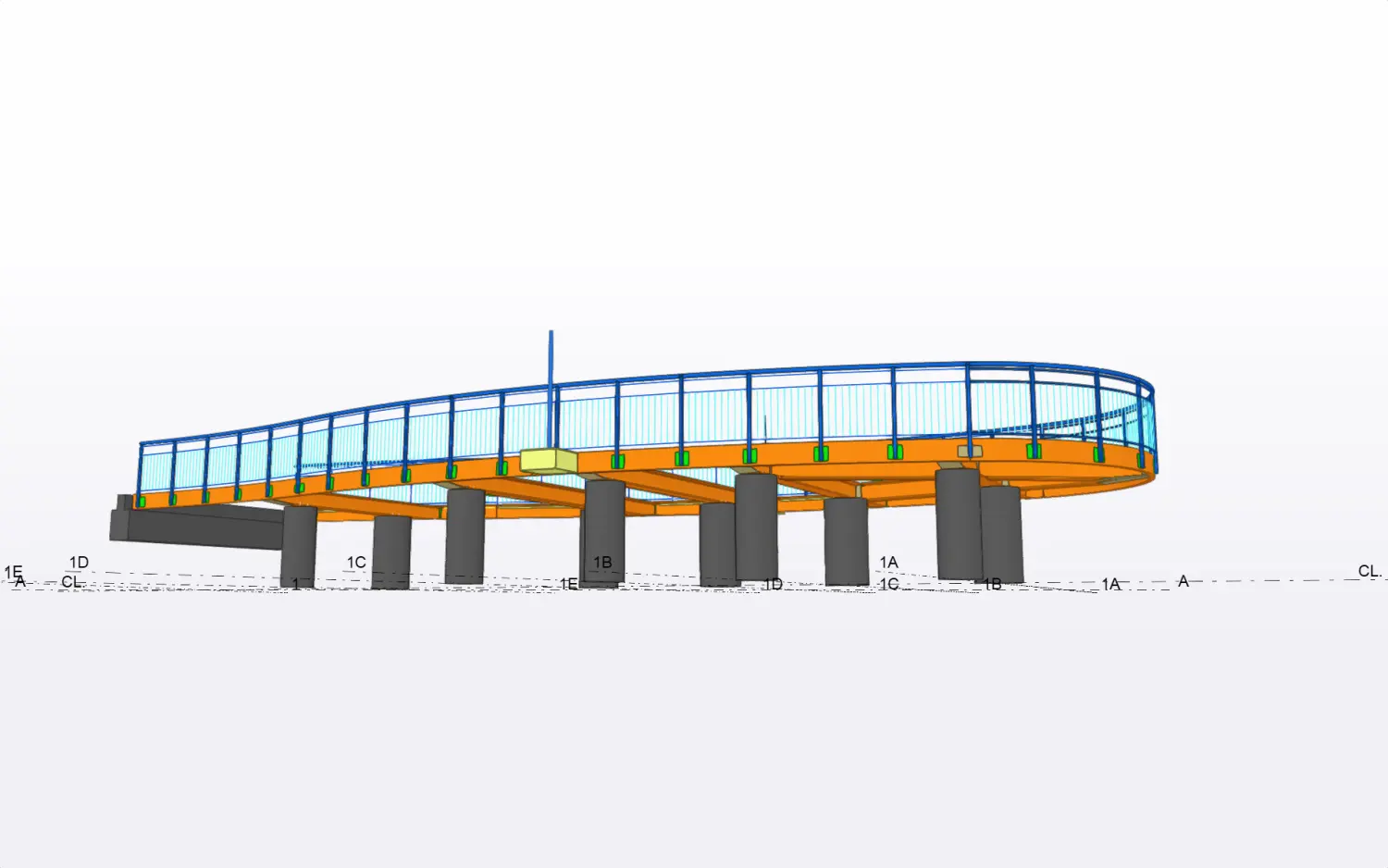 Olive Street Park — model view 10
